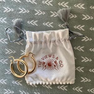 Gold Filled Hoops 1.5 Diameter